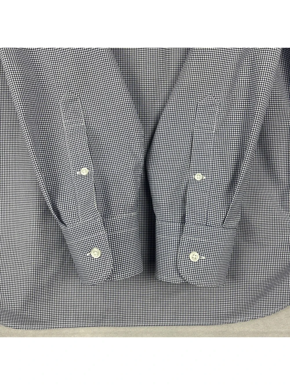 J.Crew Ludlow Dress Shirt Mens 15.5 35 Slim Fit Blue White Micro Grid Check